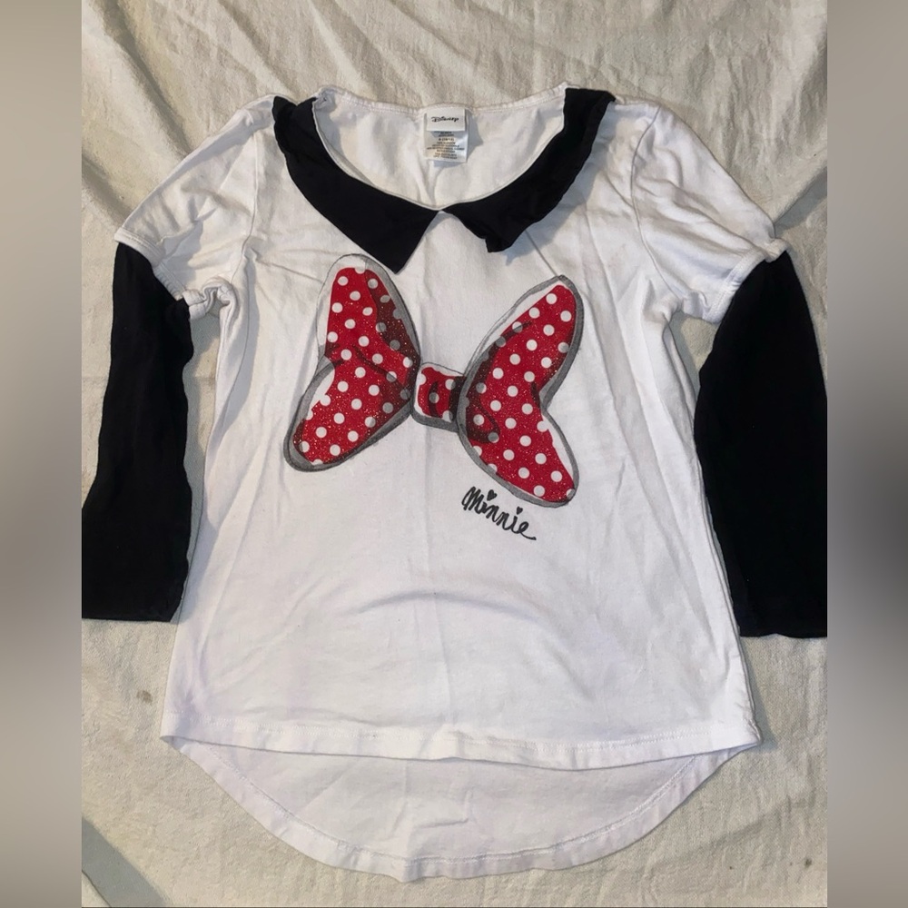 Disney Minnie Mouse Shirt Girls Size 10/12